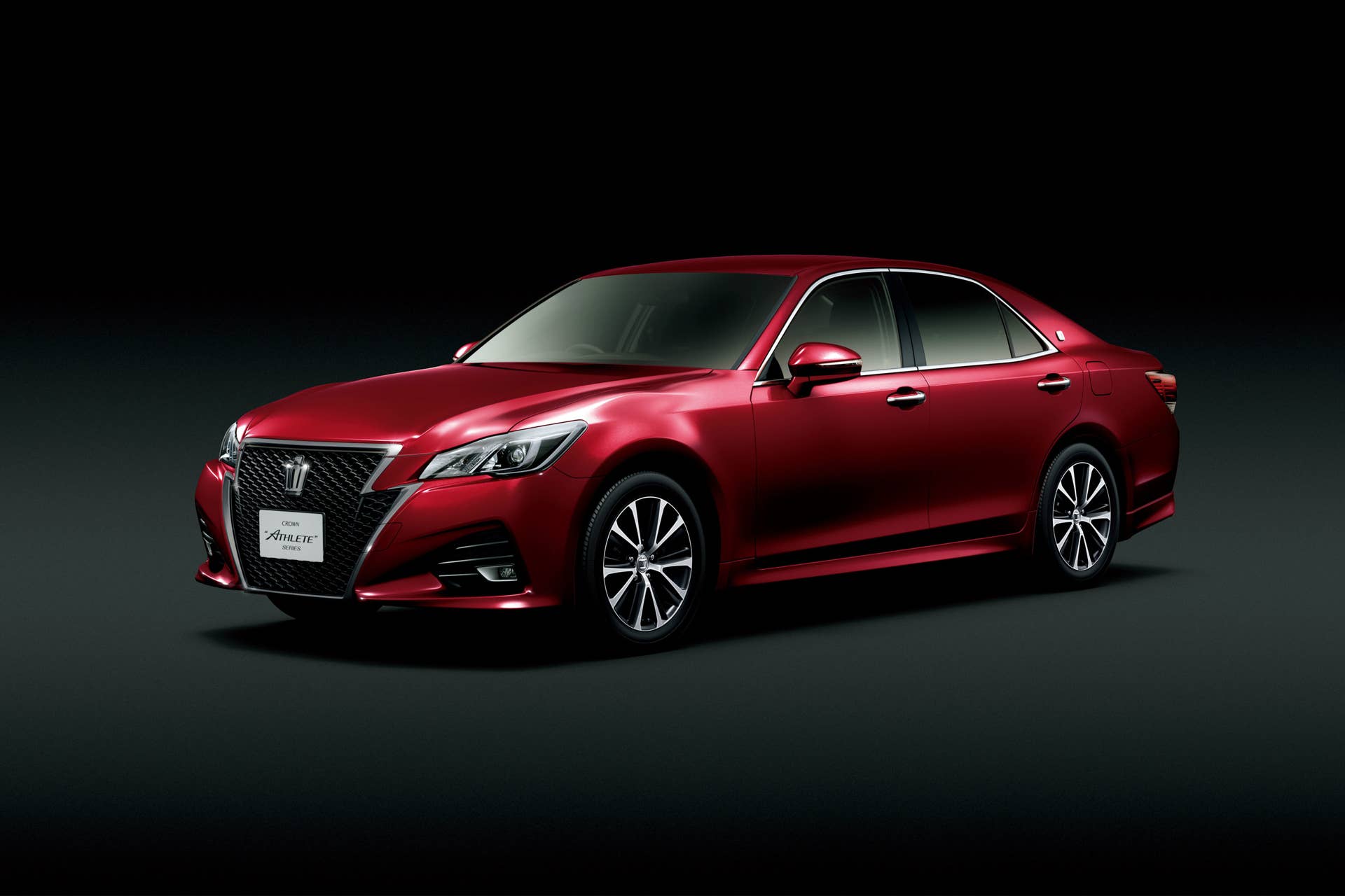 Toyota Crown front 3/4 red