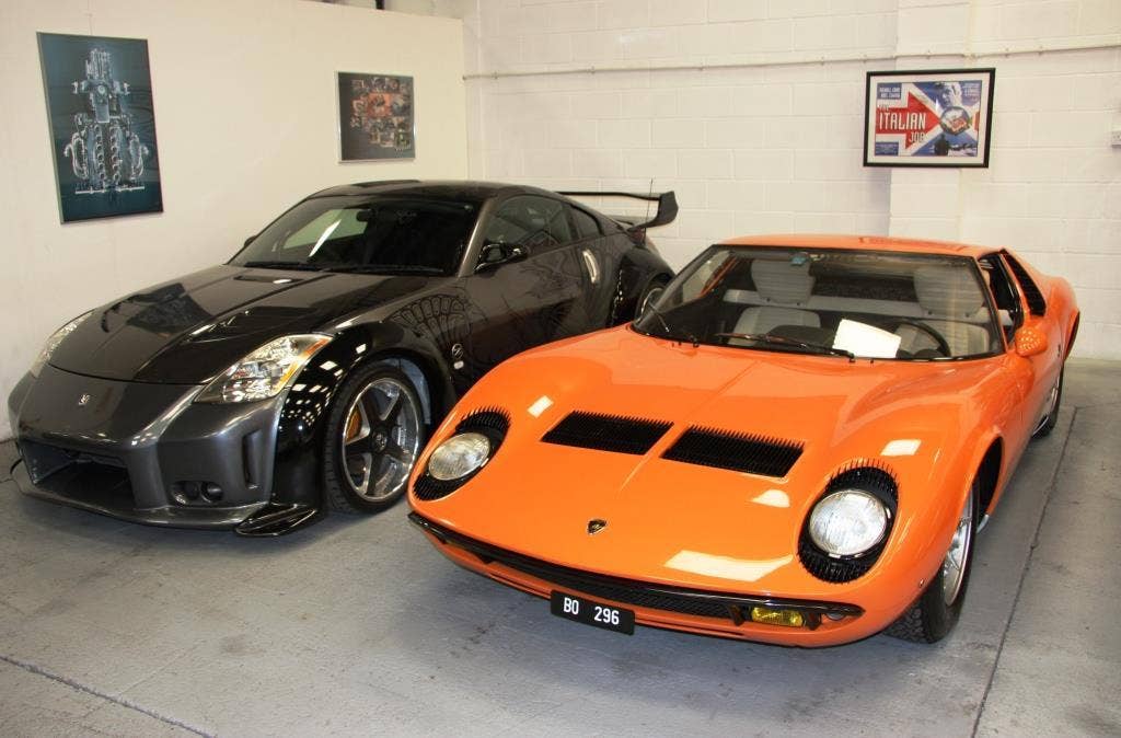 Veilside Nissan 350Z and Lamborghini Miura