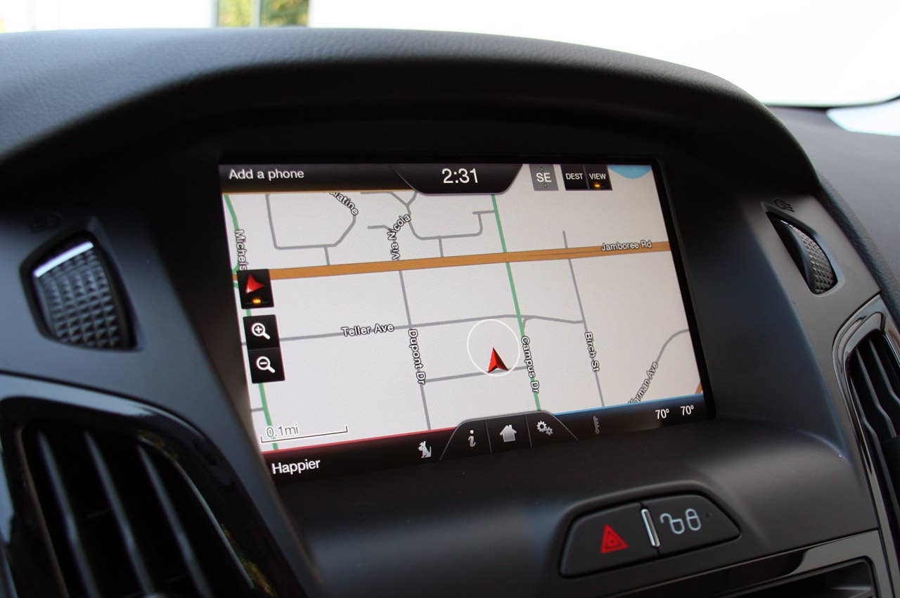 2012 Ford Focus Electric navigation system