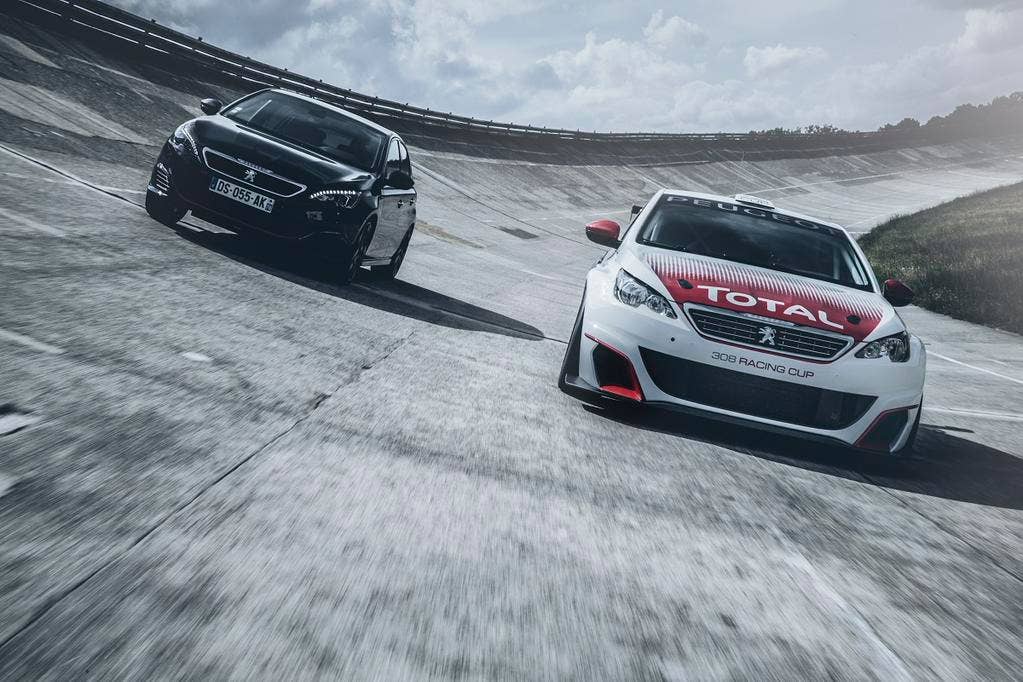 peugeot 308 racing cup with 308 gti