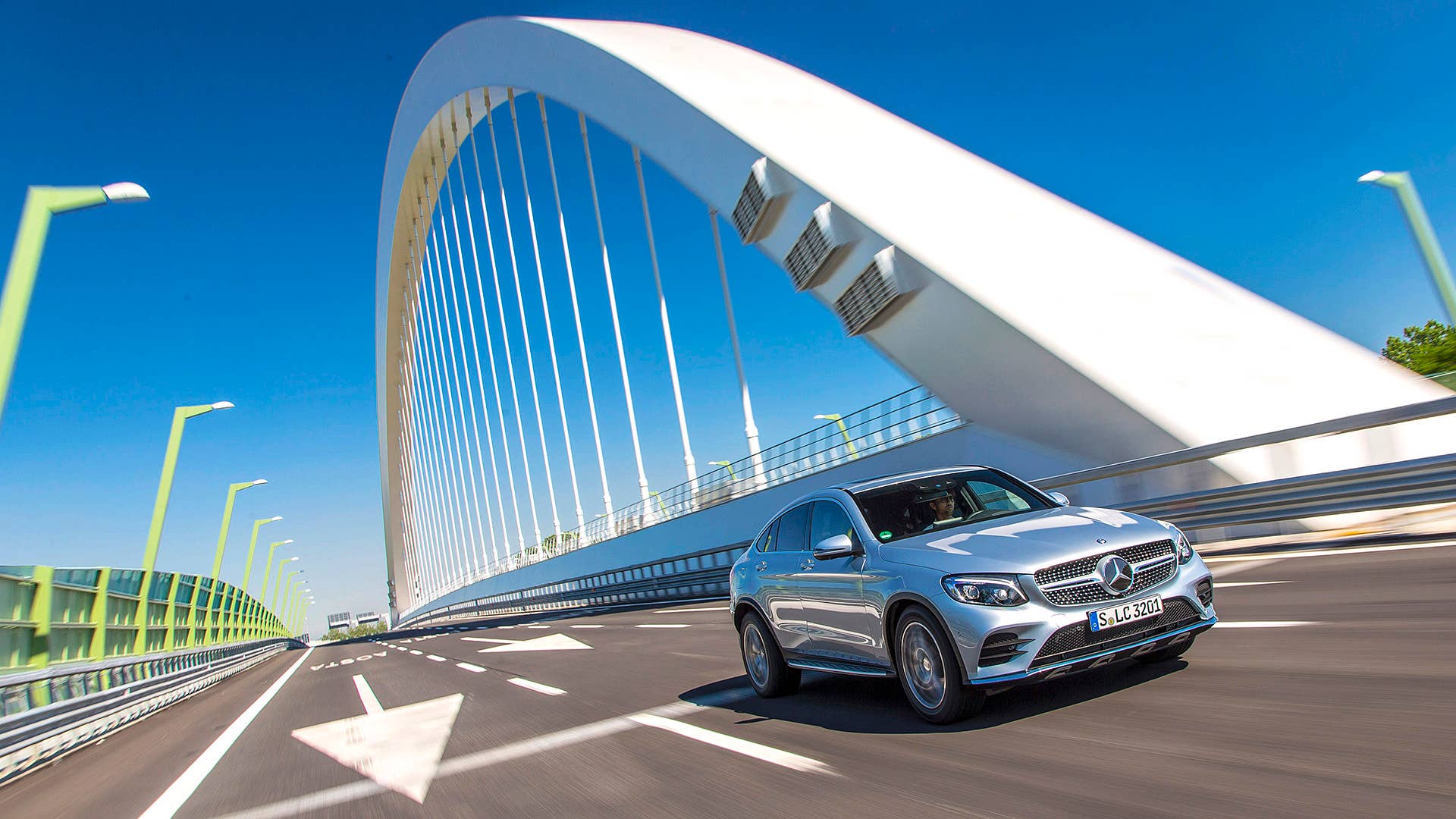 2017 Mercedes-Benz GLC300 Coupe driving