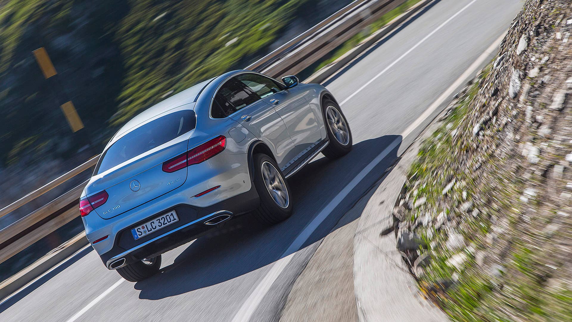 2017 Mercedes-Benz GLC300 Coupe driving