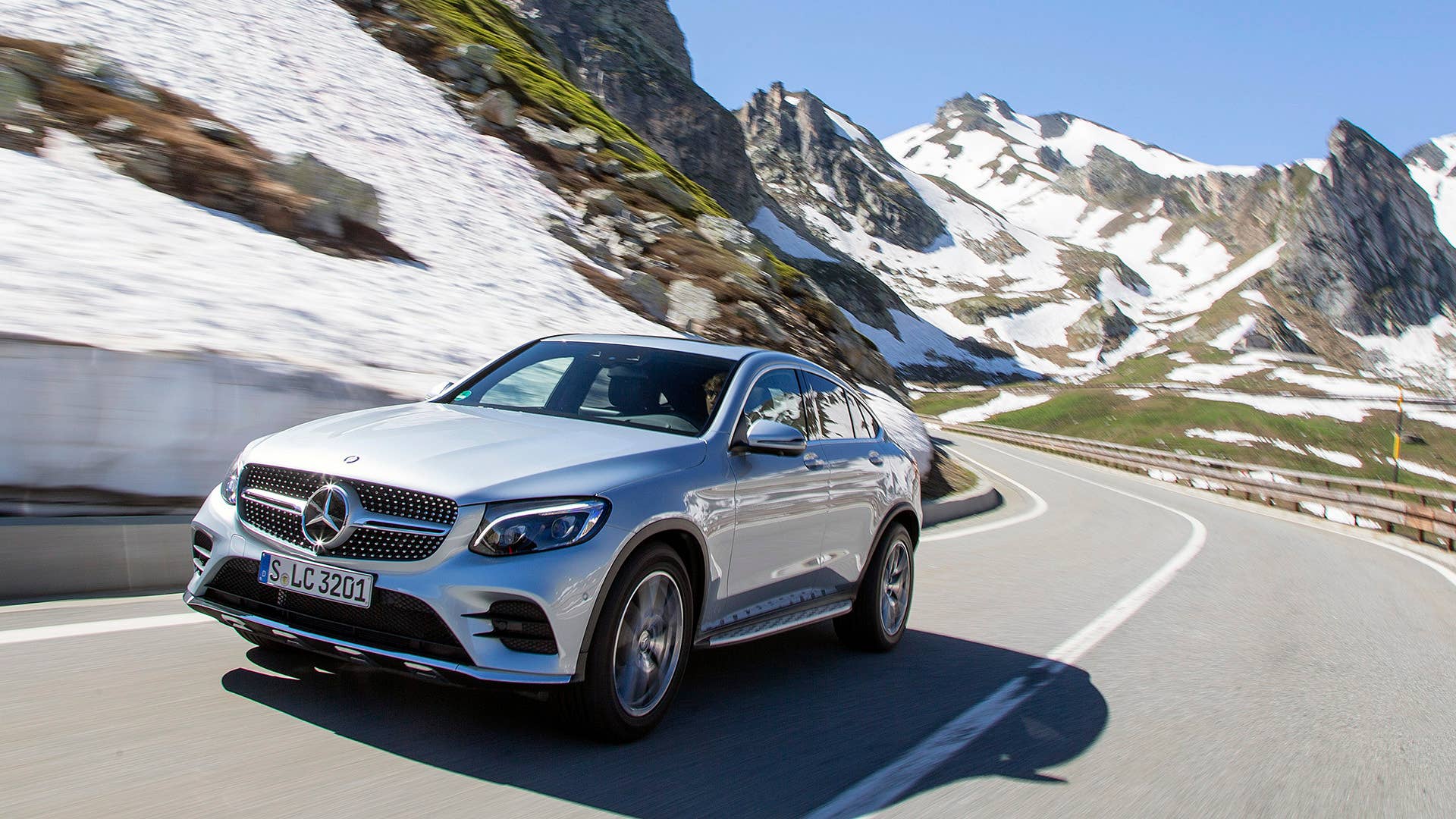 2017 Mercedes-Benz GLC300 Coupe driving