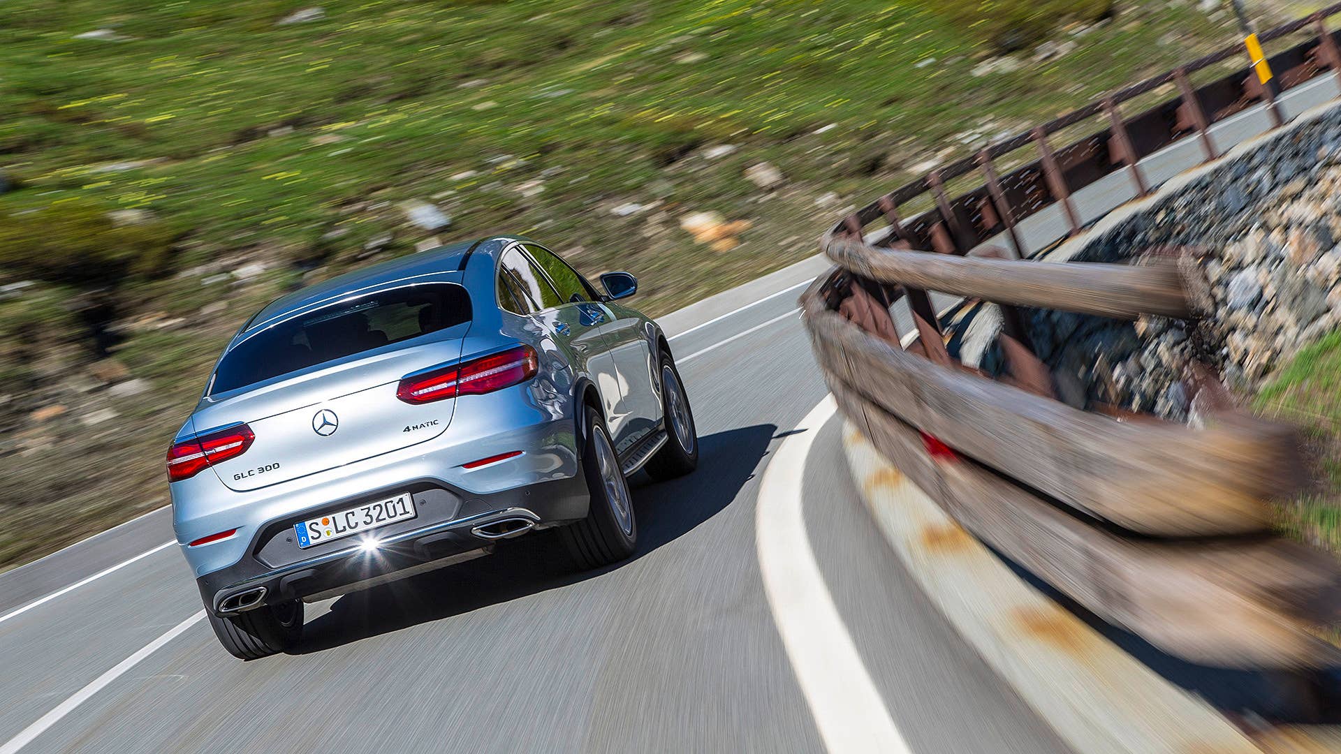 2017 Mercedes-Benz GLC300 Coupe driving