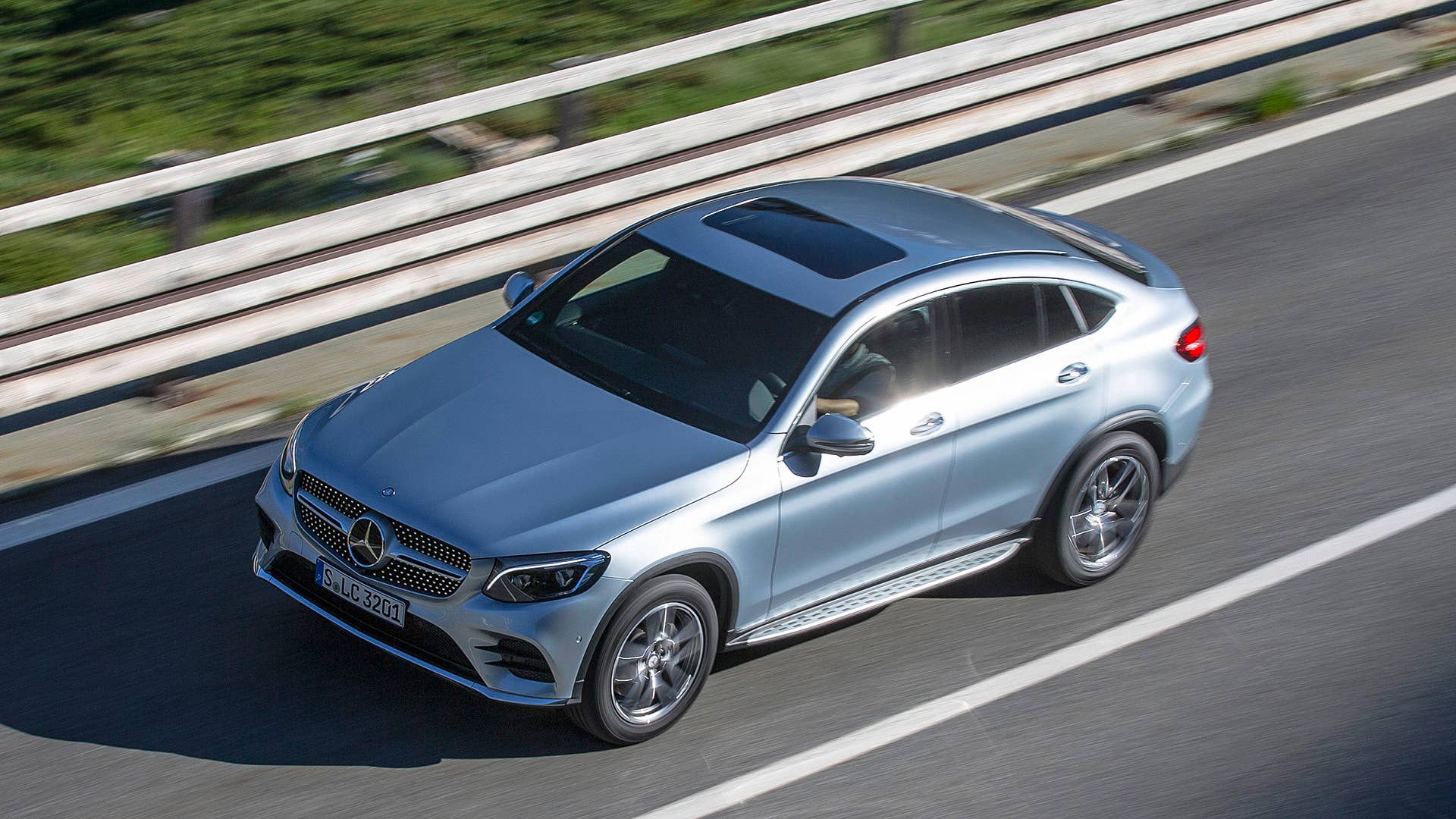 2017 Mercedes-Benz GLC300 Coupe driving
