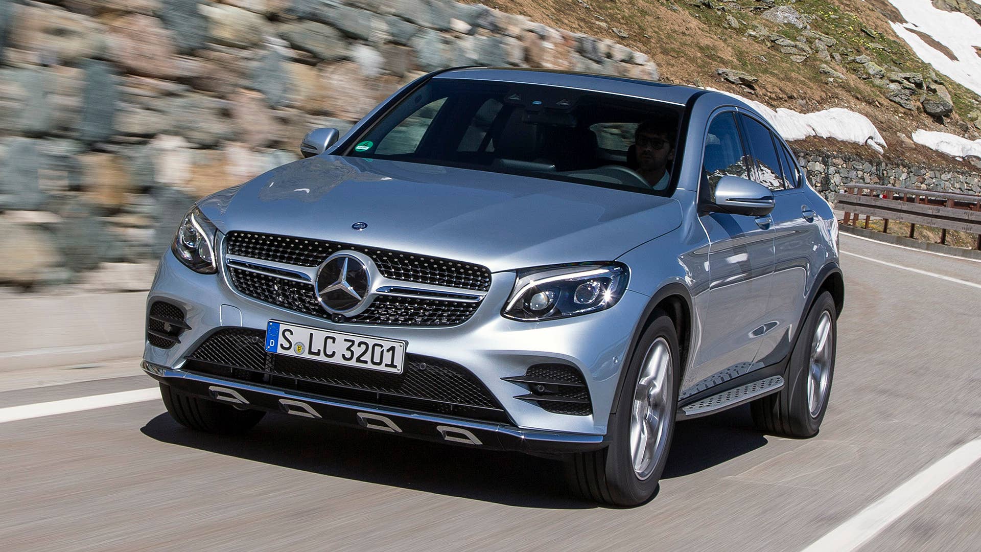 2017 Mercedes-Benz GLC300 Coupe driving