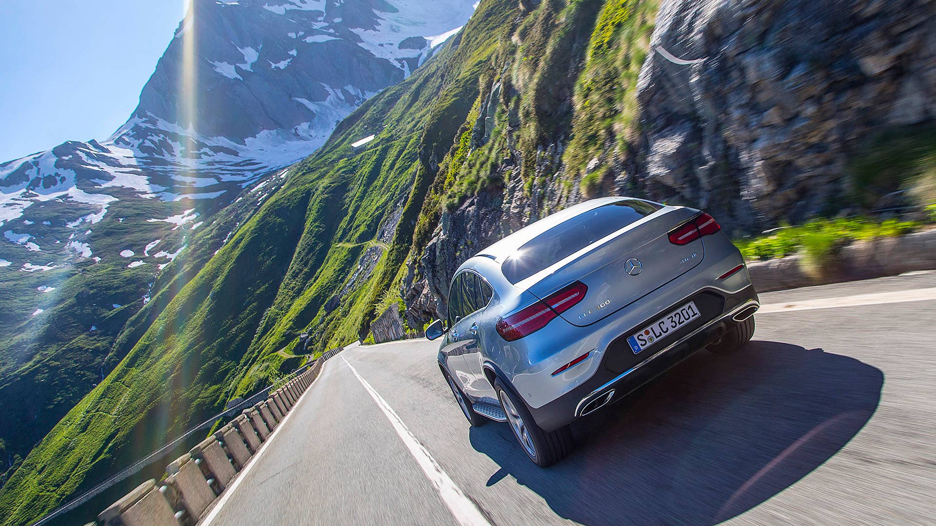 2017 Mercedes-Benz GLC300 Coupe driving