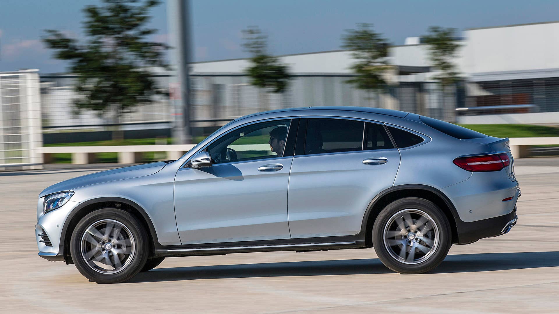 2017 Mercedes-Benz GLC300 Coupe driving