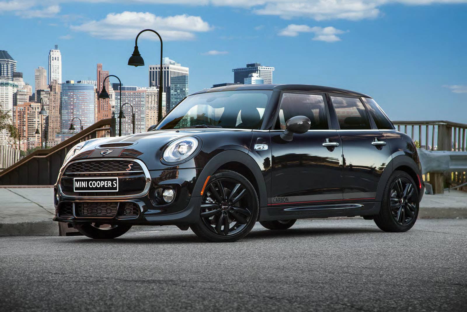 mini hardtop carbon edition front three quarters