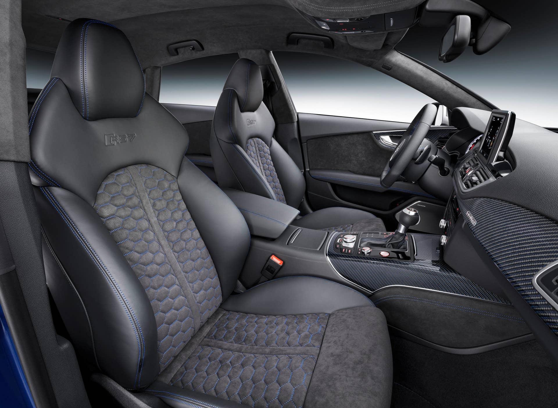 audi rs7 sportback performance interior side