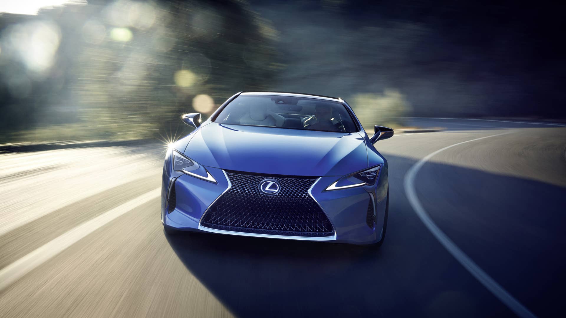 2018 Lexus LC 500h front driving