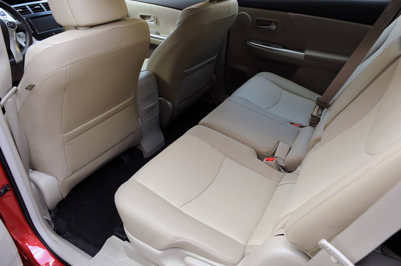 2012 Toyota Prius V rear seats