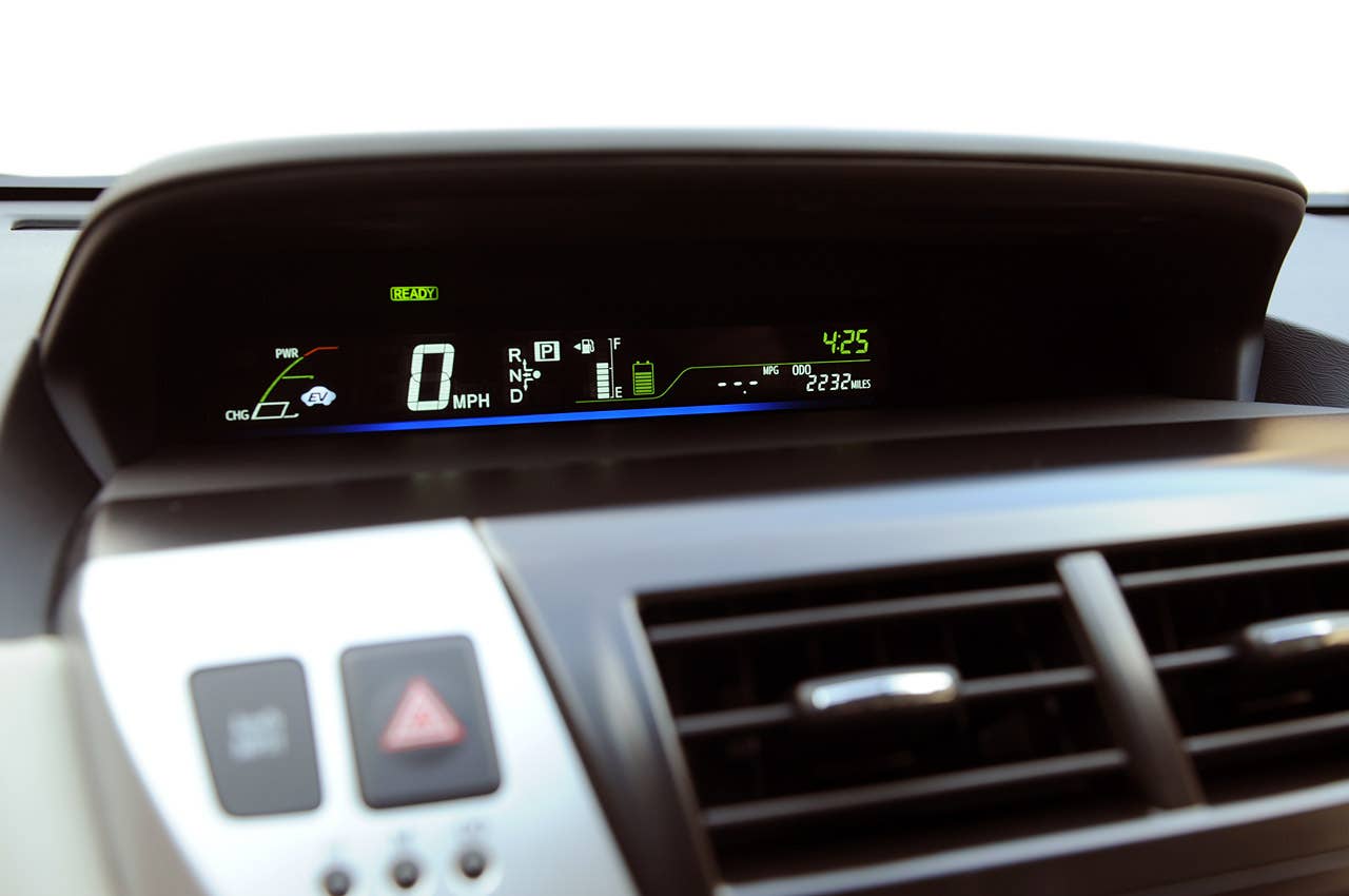 2012 Toyota Prius V gauges