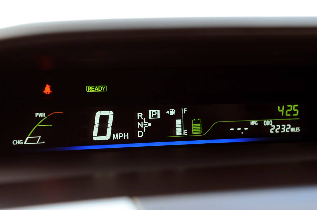 2012 Toyota Prius V gauges