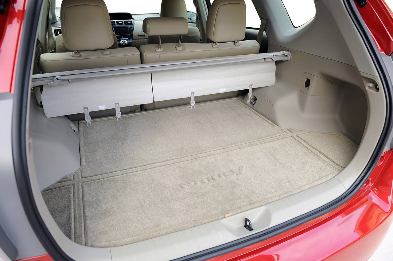 2012 Toyota Prius V rear cargo area