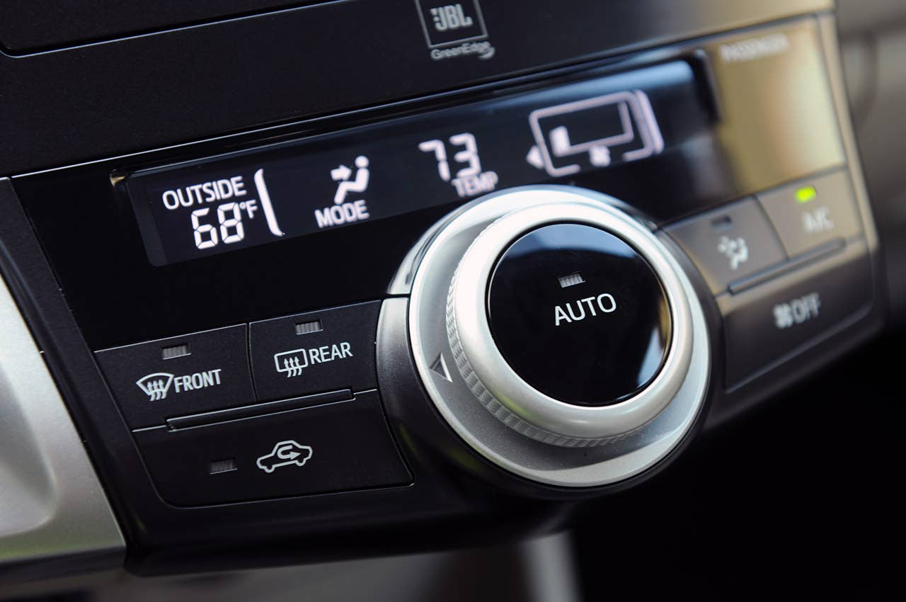 2012 Toyota Prius V climate controls