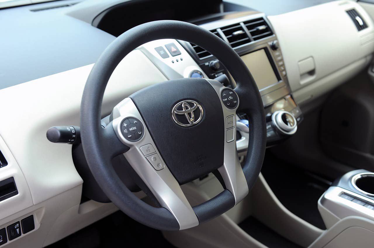 2012 Toyota Prius V steering wheel