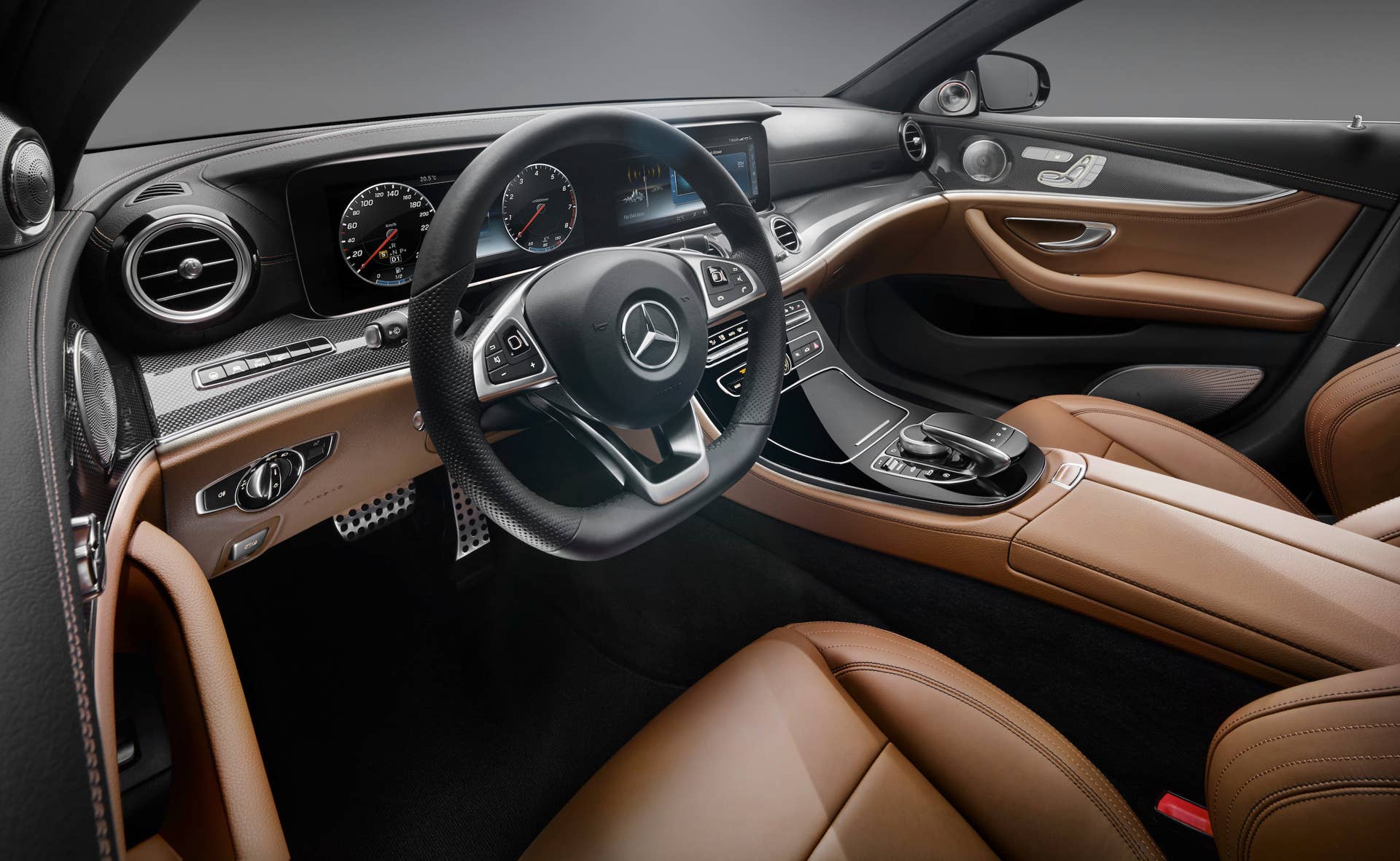 2017 Mercedes-Benz E-Class interior from the driver view