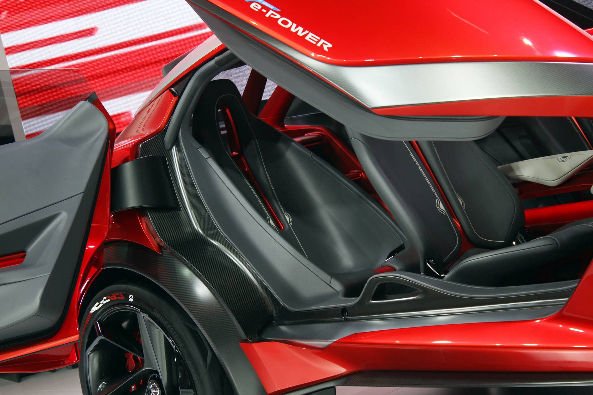 The Nissan Gripz concept unveiled at the 2015 Frankfurt Motor Show, rear seats.