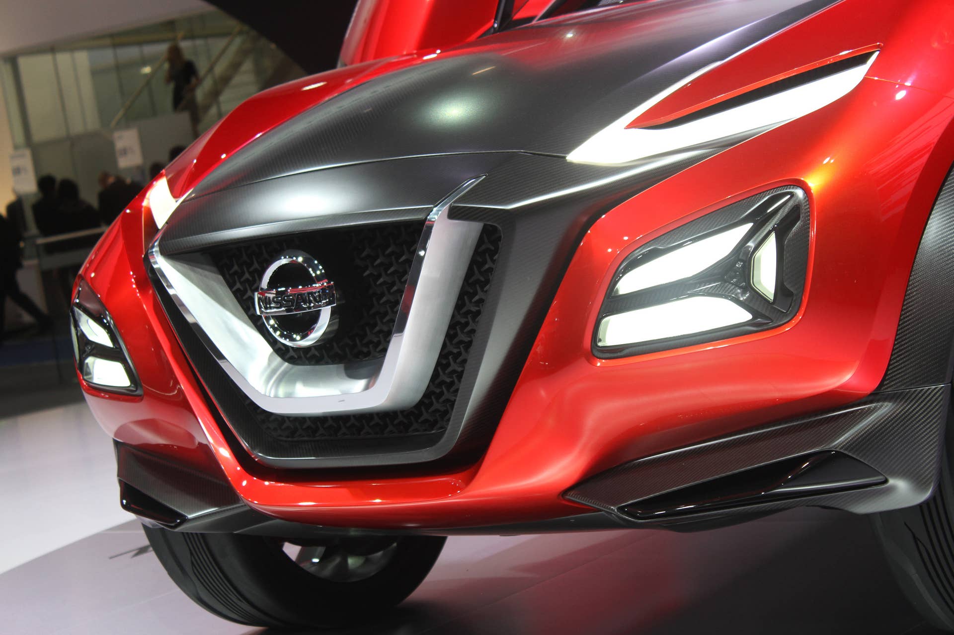 The Nissan Gripz concept unveiled at the 2015 Frankfurt Motor Show, front fascia detail.