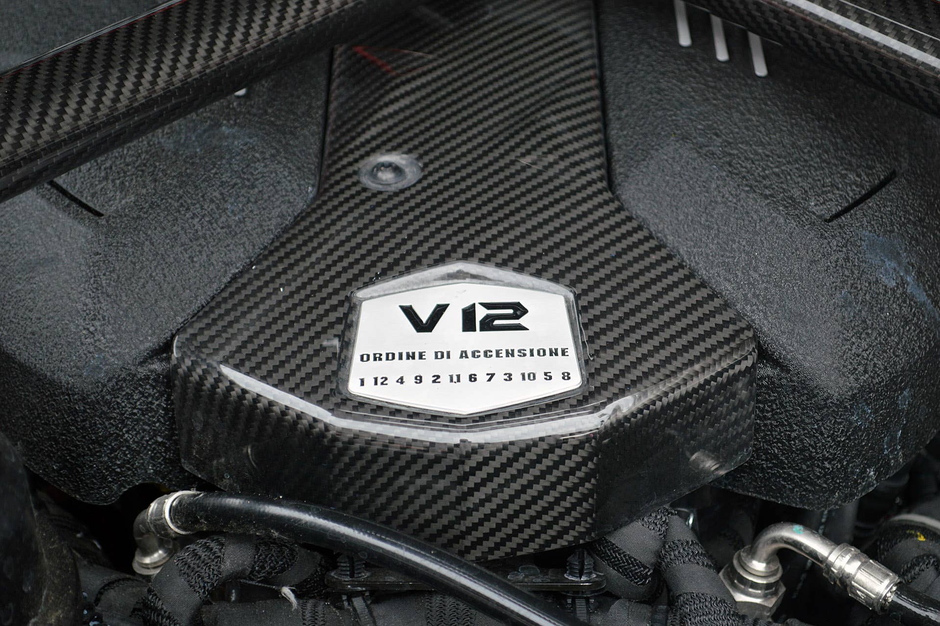 2016 Lamborghini Aventador LP 750-4 Superveloce engine detail
