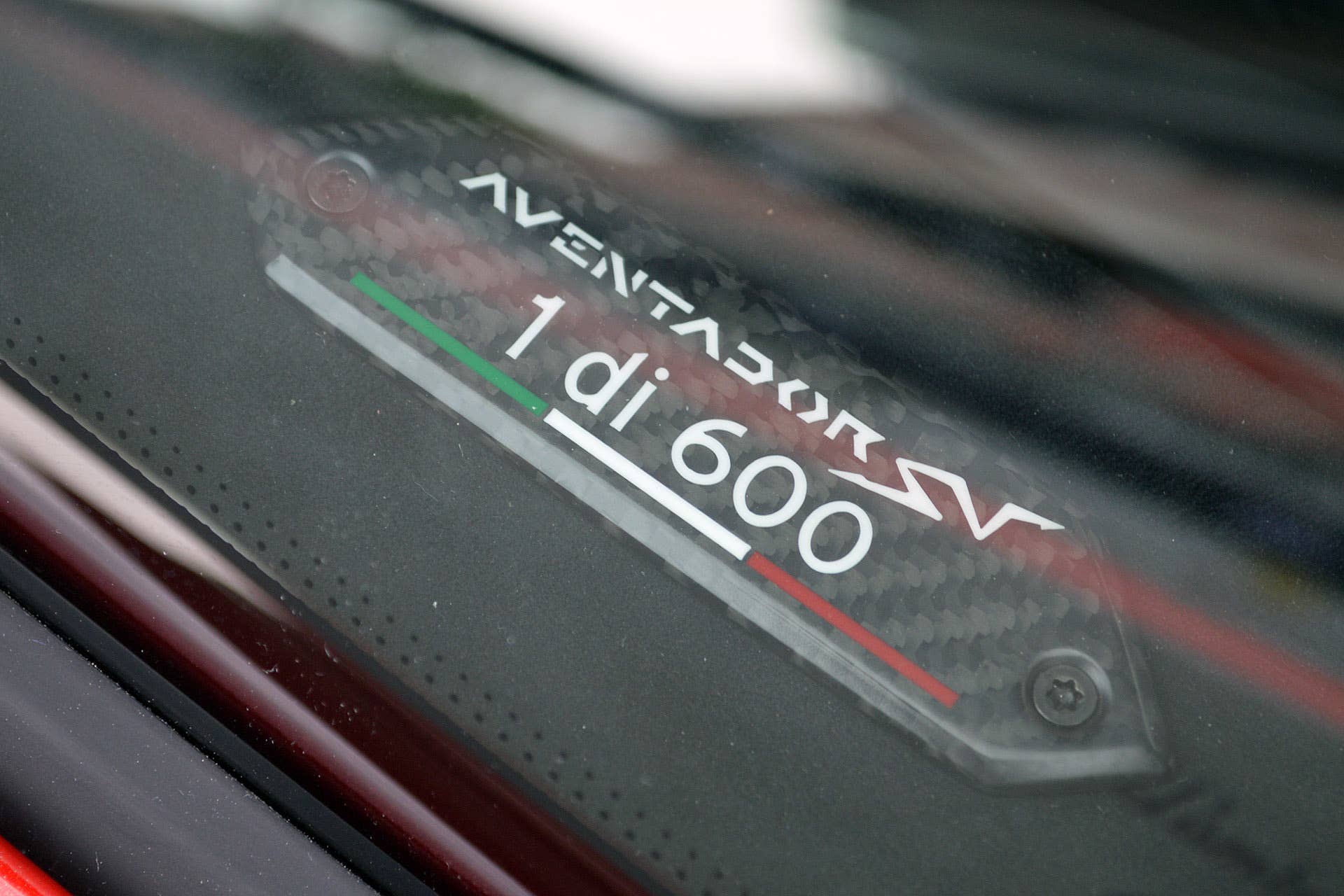 2016 Lamborghini Aventador LP 750-4 Superveloce number plate