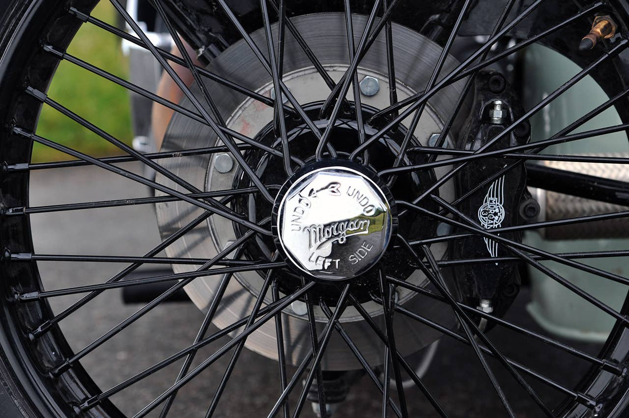 2012 Morgan 3 Wheeler wheel detail