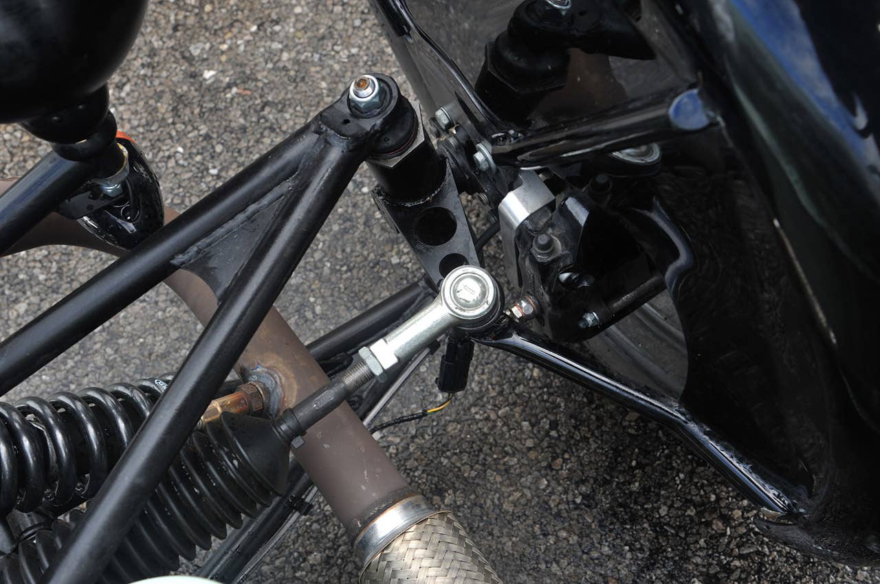 2012 Morgan 3 Wheeler front suspension