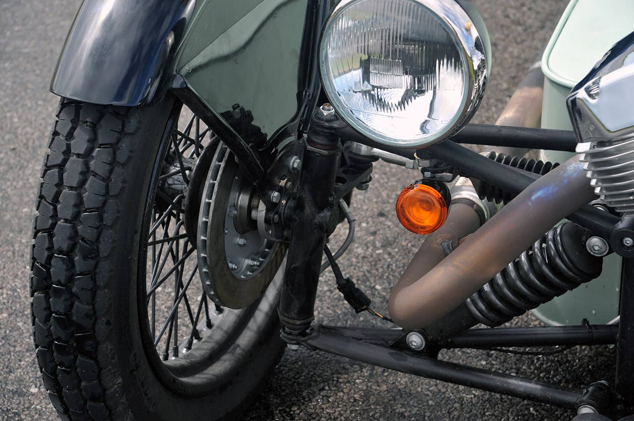 2012 Morgan 3 Wheeler front suspension