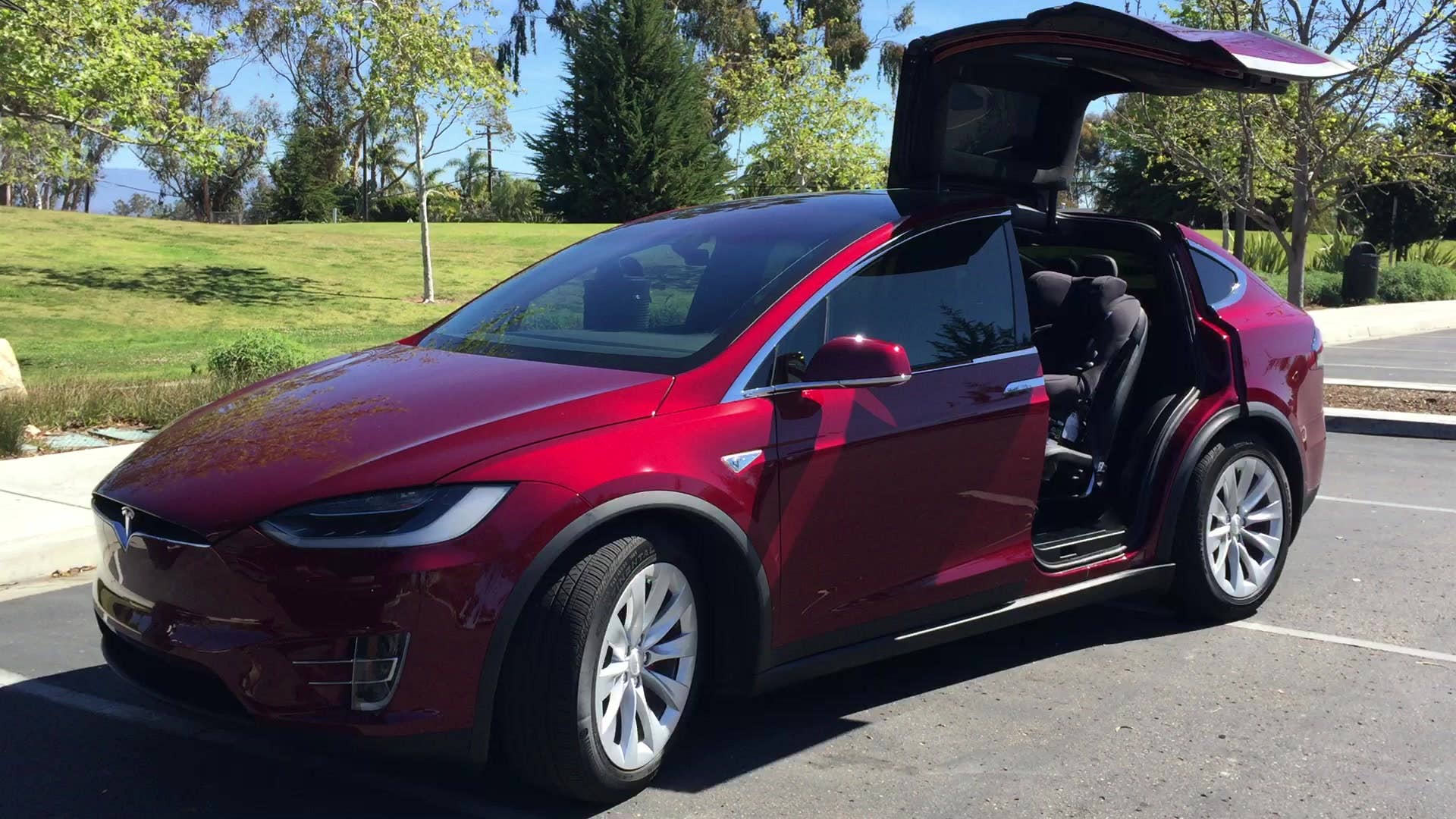Tesla Model X Falcon Wing Doors Remote Control