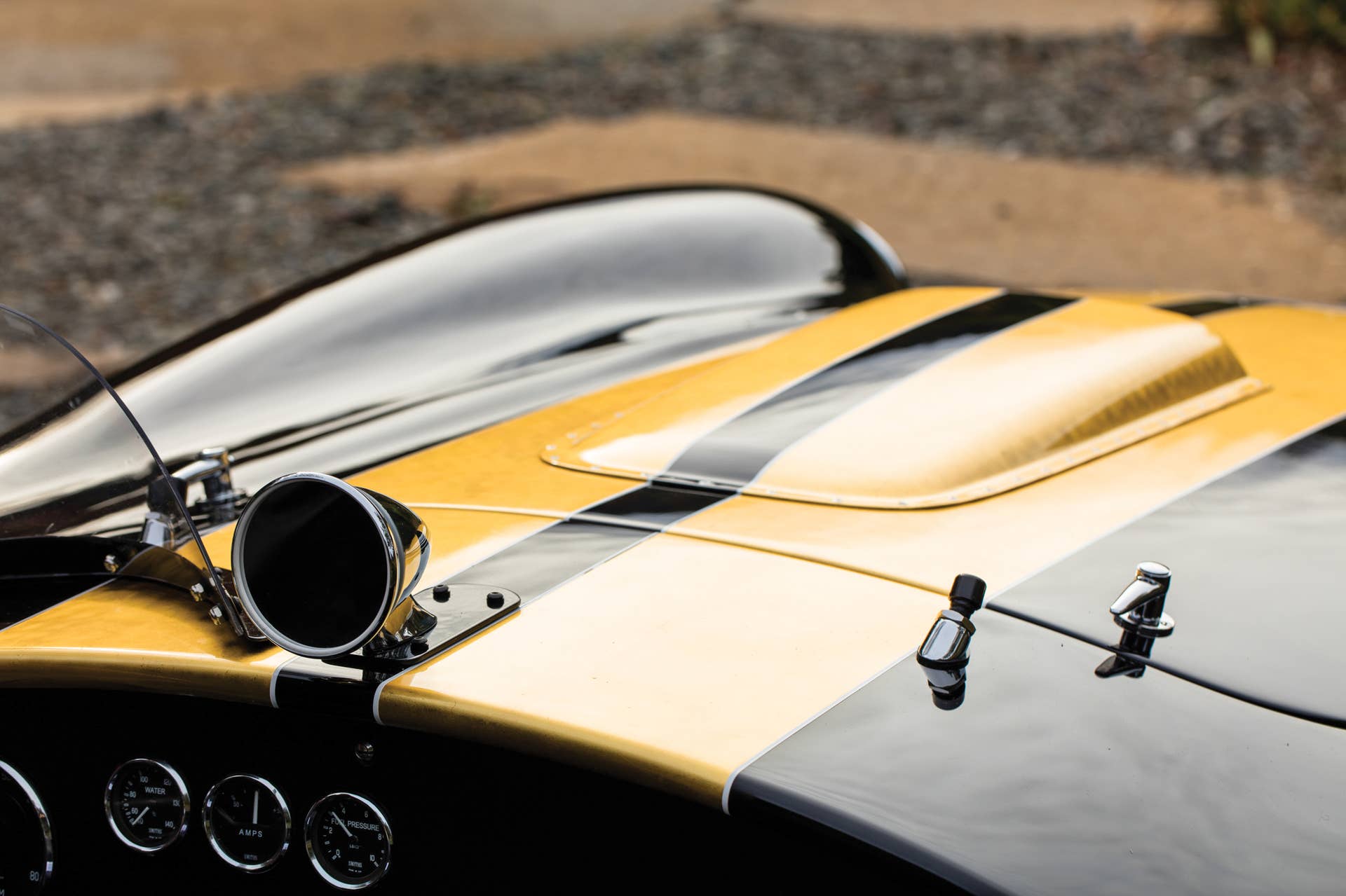 1965 Shelby 427 Competition Cobra hood cockpit