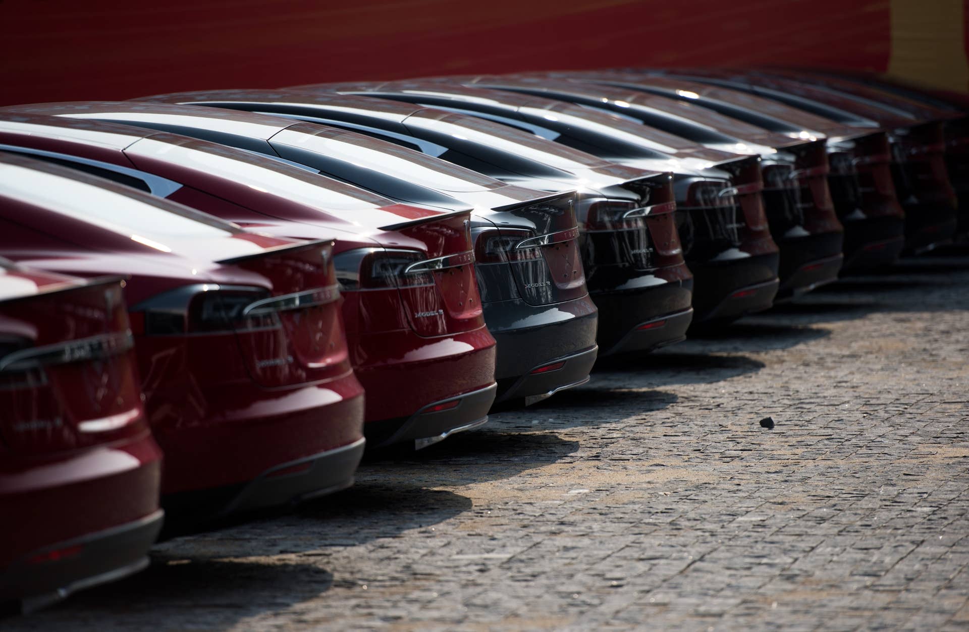 CHINA-AUTO-SHOW-ENVIRONMENT-TESLA