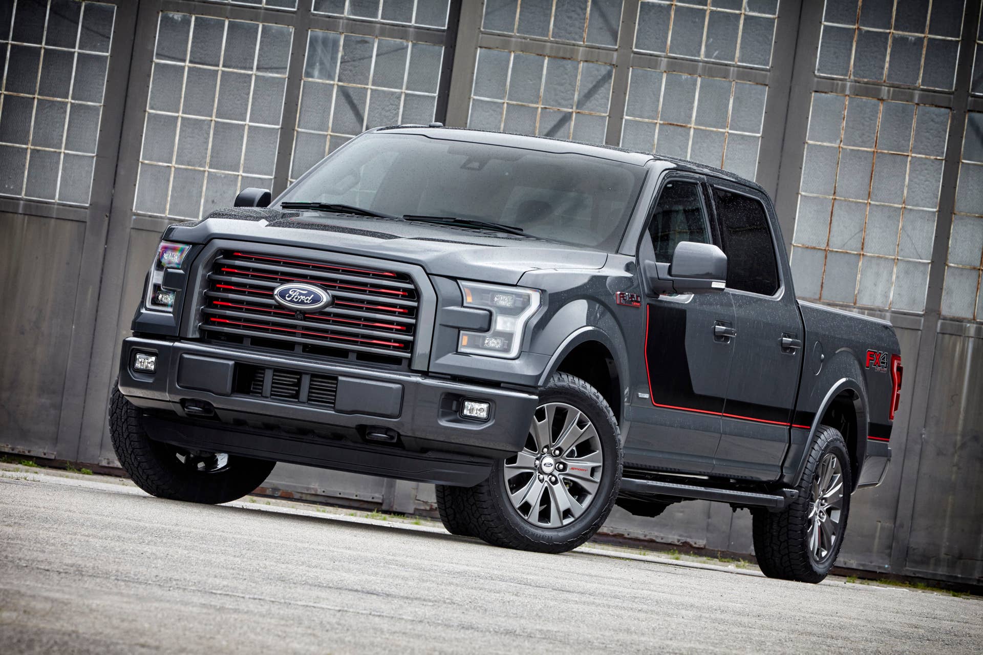 gray 2016 ford-150 lariat appearance package