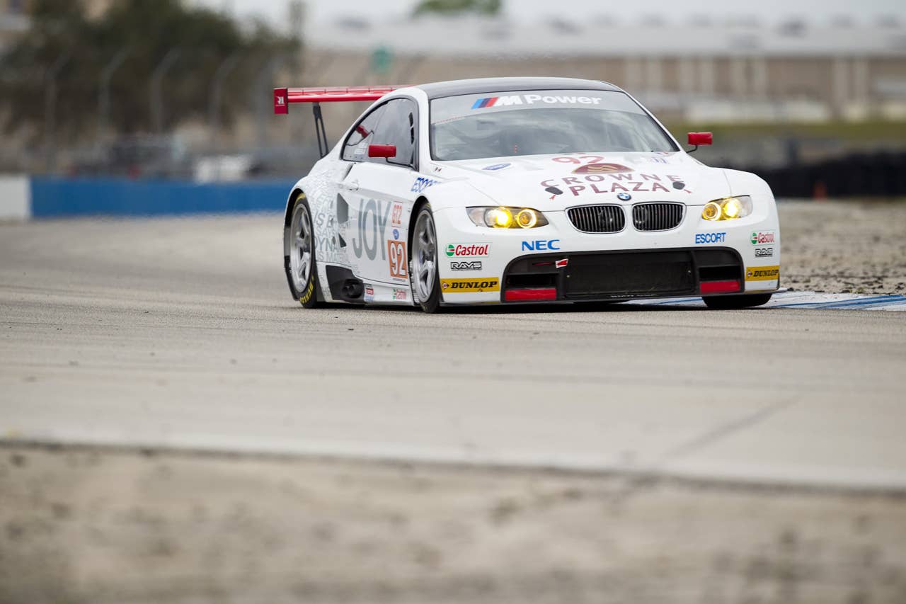 BMW Story of Joy livery makes debut on M3 GT at Sebring Winter Test for American Le Mans Series 2010. February 22, 2010.