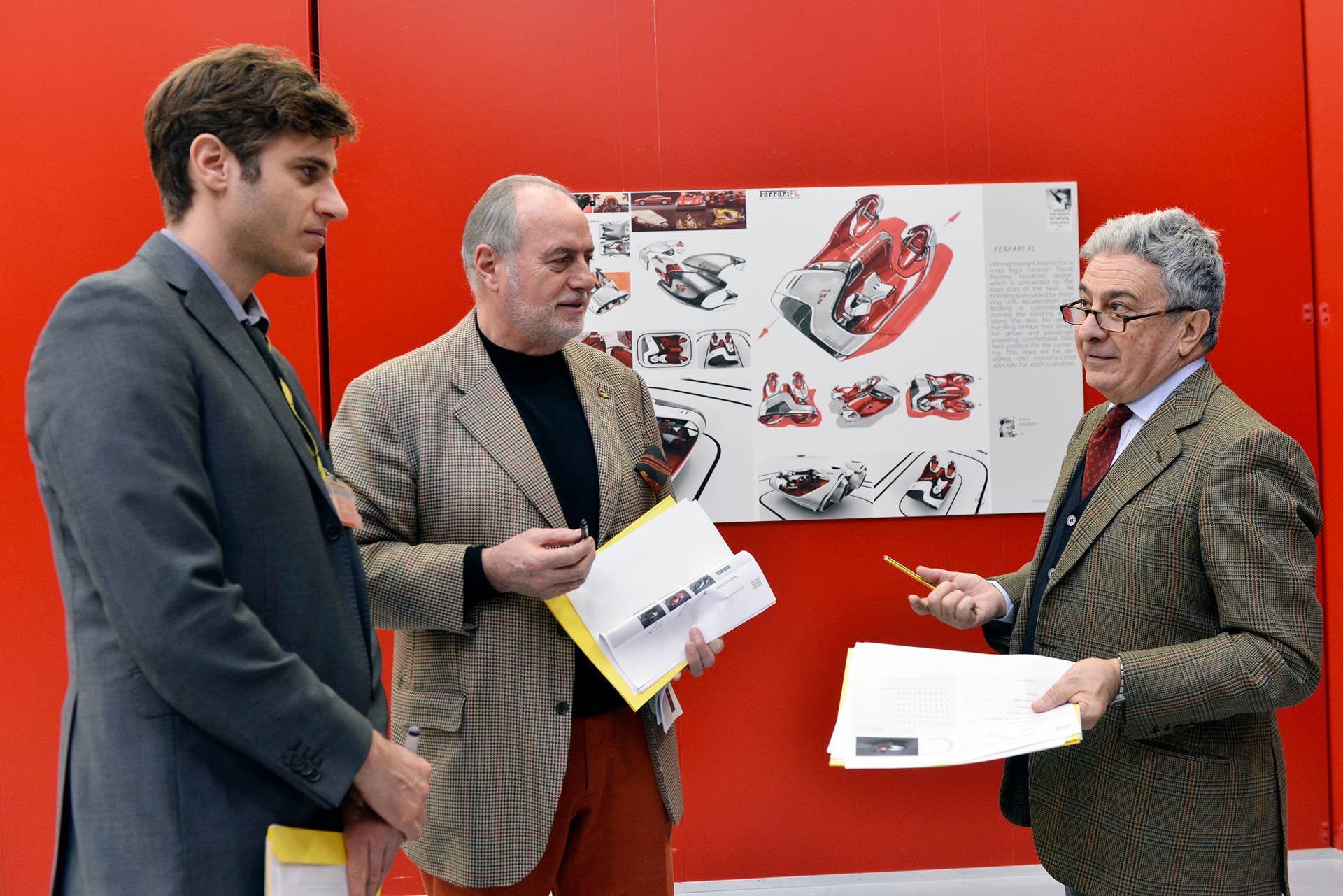 Ferrari Top Design School Challenge 2015 judging