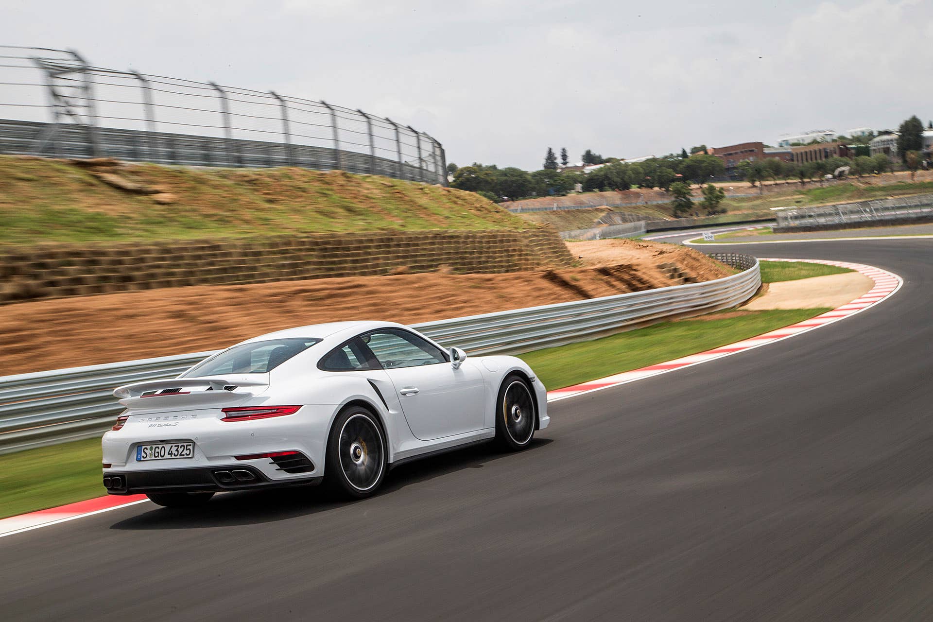 2017 Porsche 911 Turbo S driving