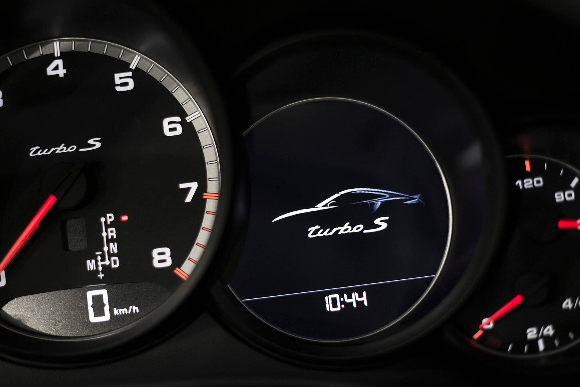 2017 Porsche 911 Turbo S gauges