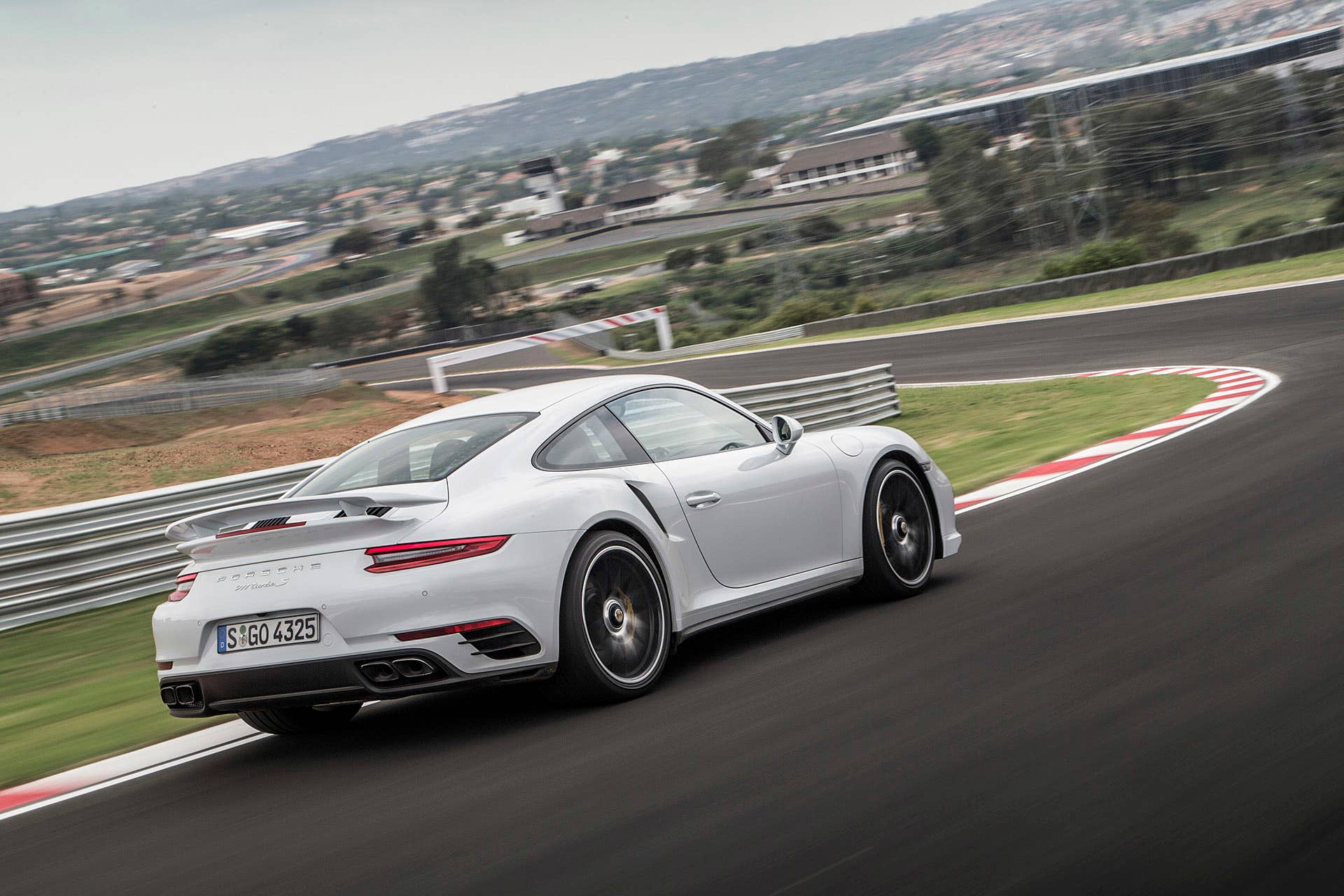 2017 Porsche 911 Turbo S driving