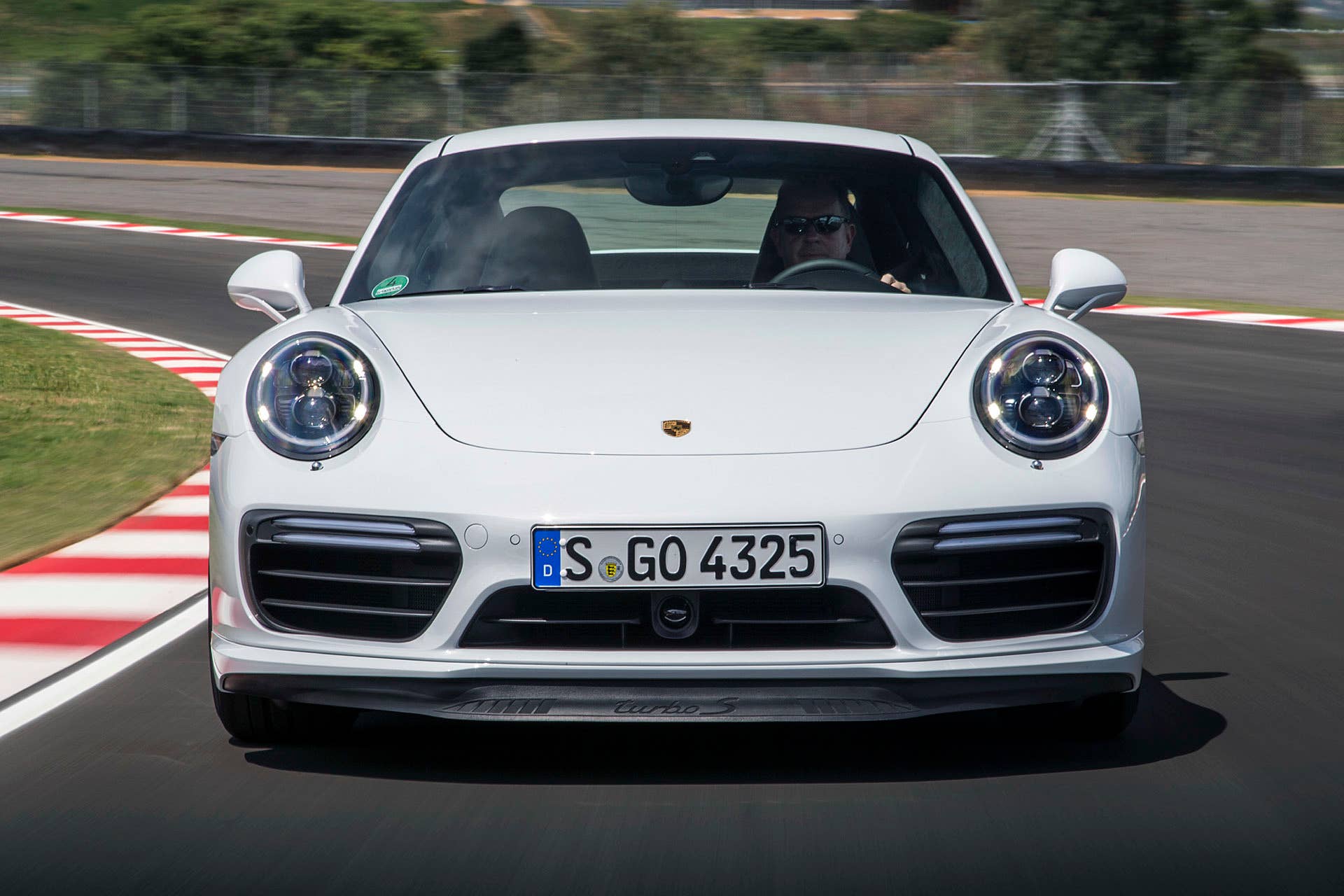 2017 Porsche 911 Turbo S driving
