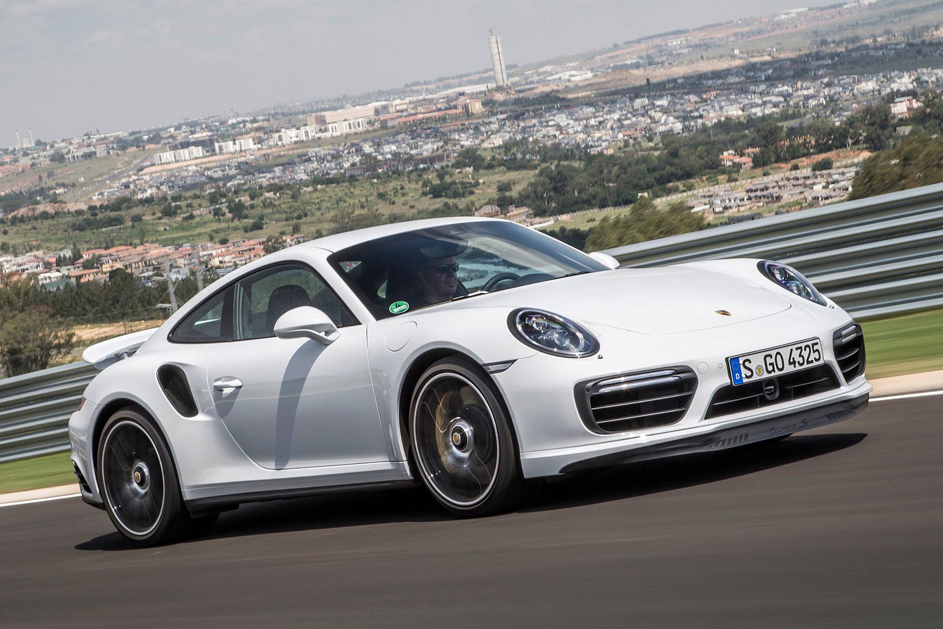 2017 Porsche 911 Turbo S driving