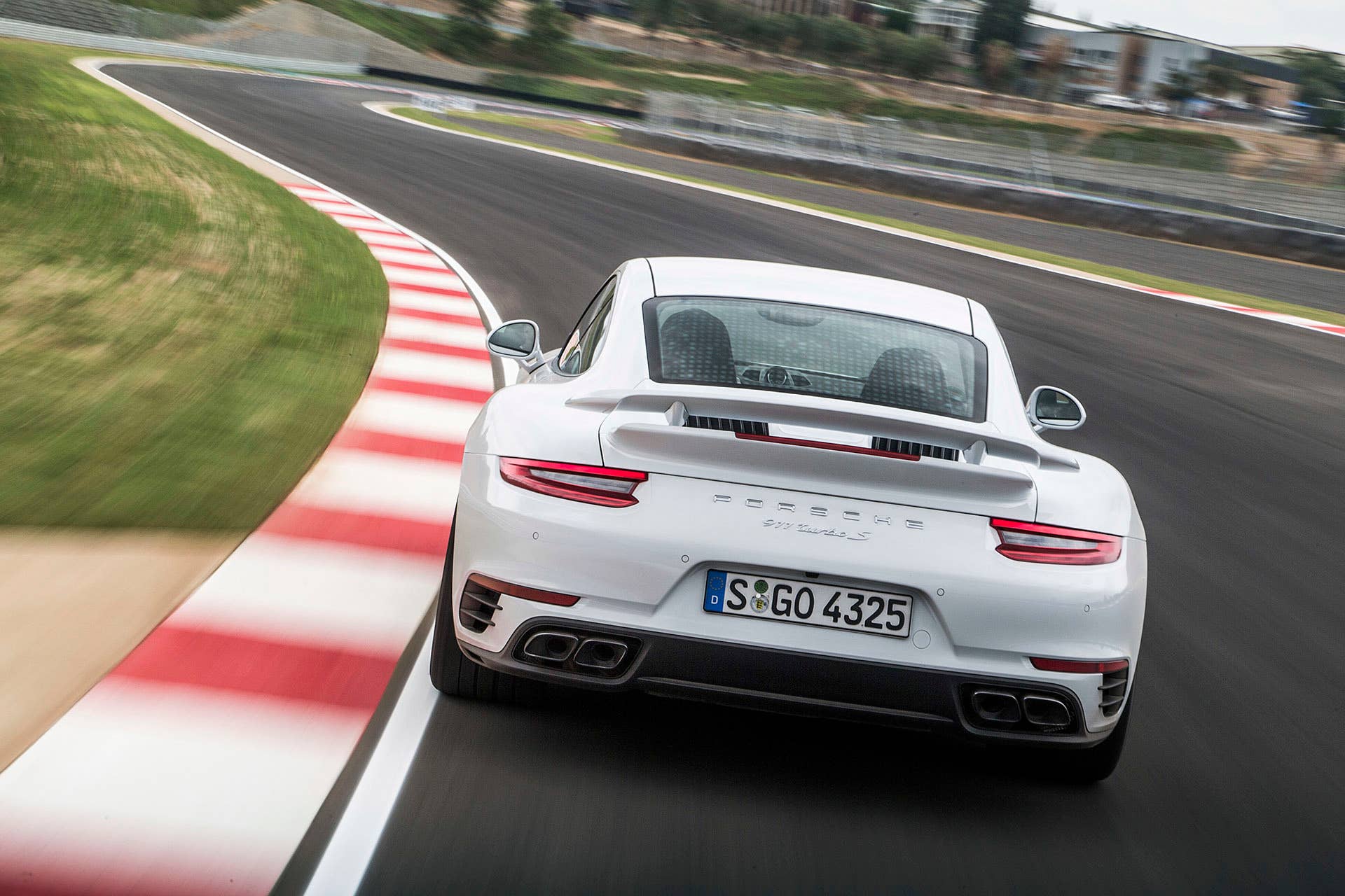2017 Porsche 911 Turbo S driving