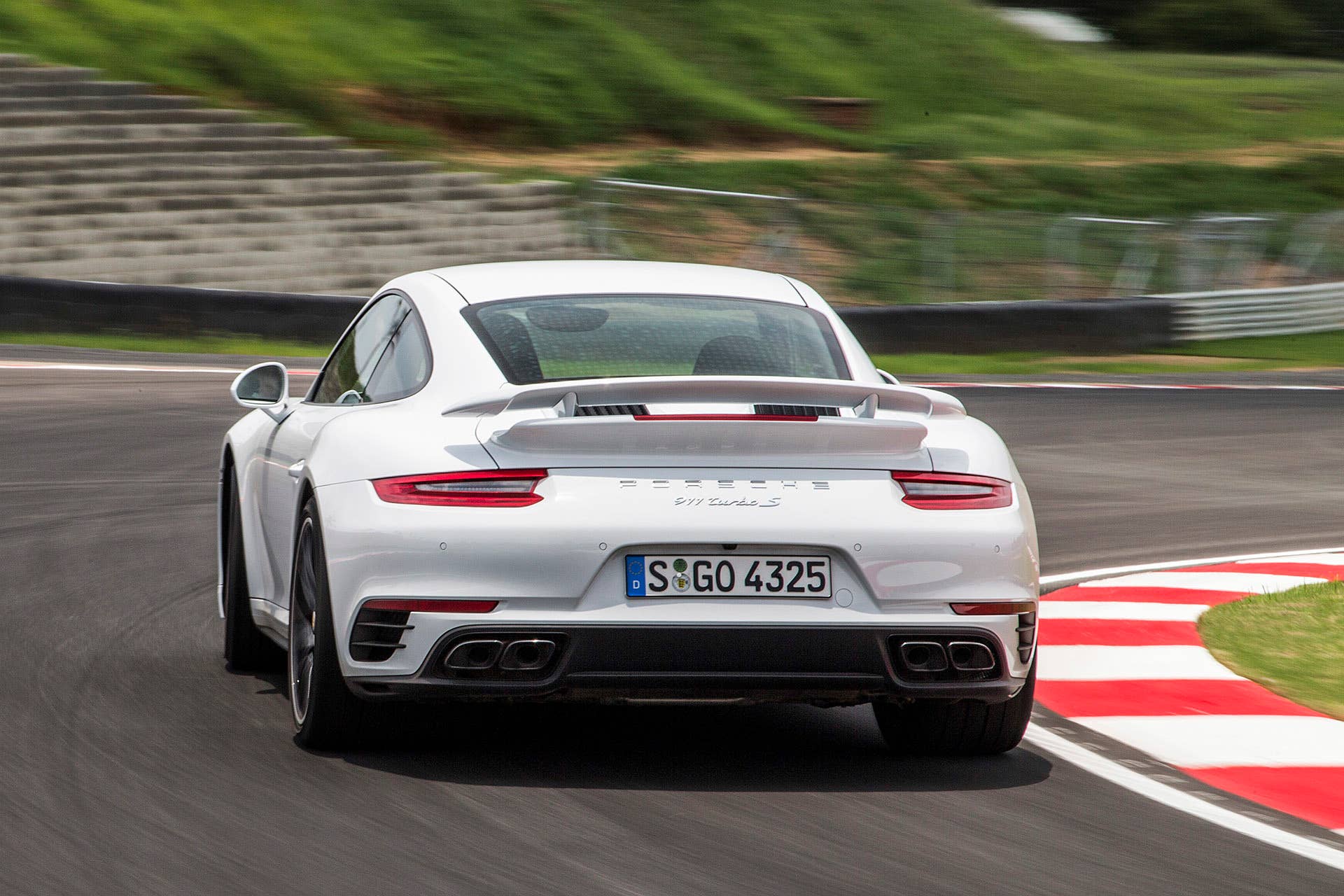2017 Porsche 911 Turbo S driving
