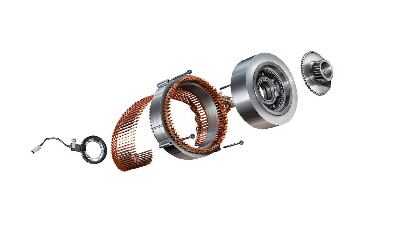 The GM-designed electric motors used in the second-generation Chevrolet Volt deliver more than 20 improvement in electric acceleration. GM engineers designed the motors to use less rare earth materials. One motor doesn’t use any rare-earth type magnets.