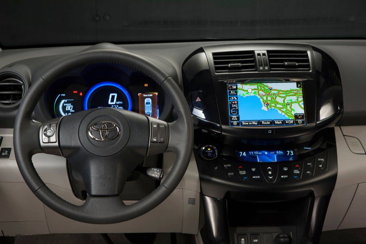 Toyota RAV4 EV dashboard