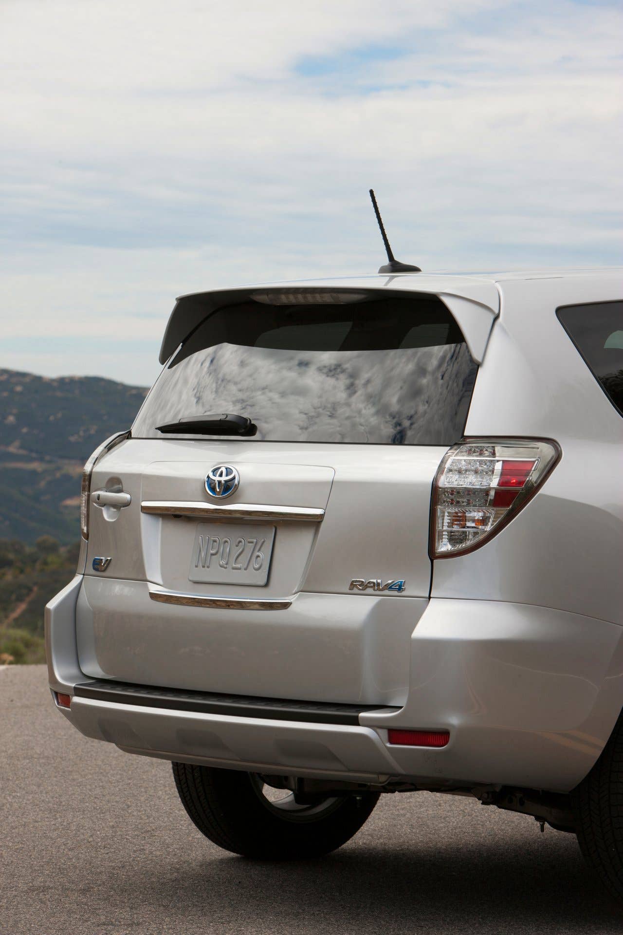 Toyota RAV4 EV rear view