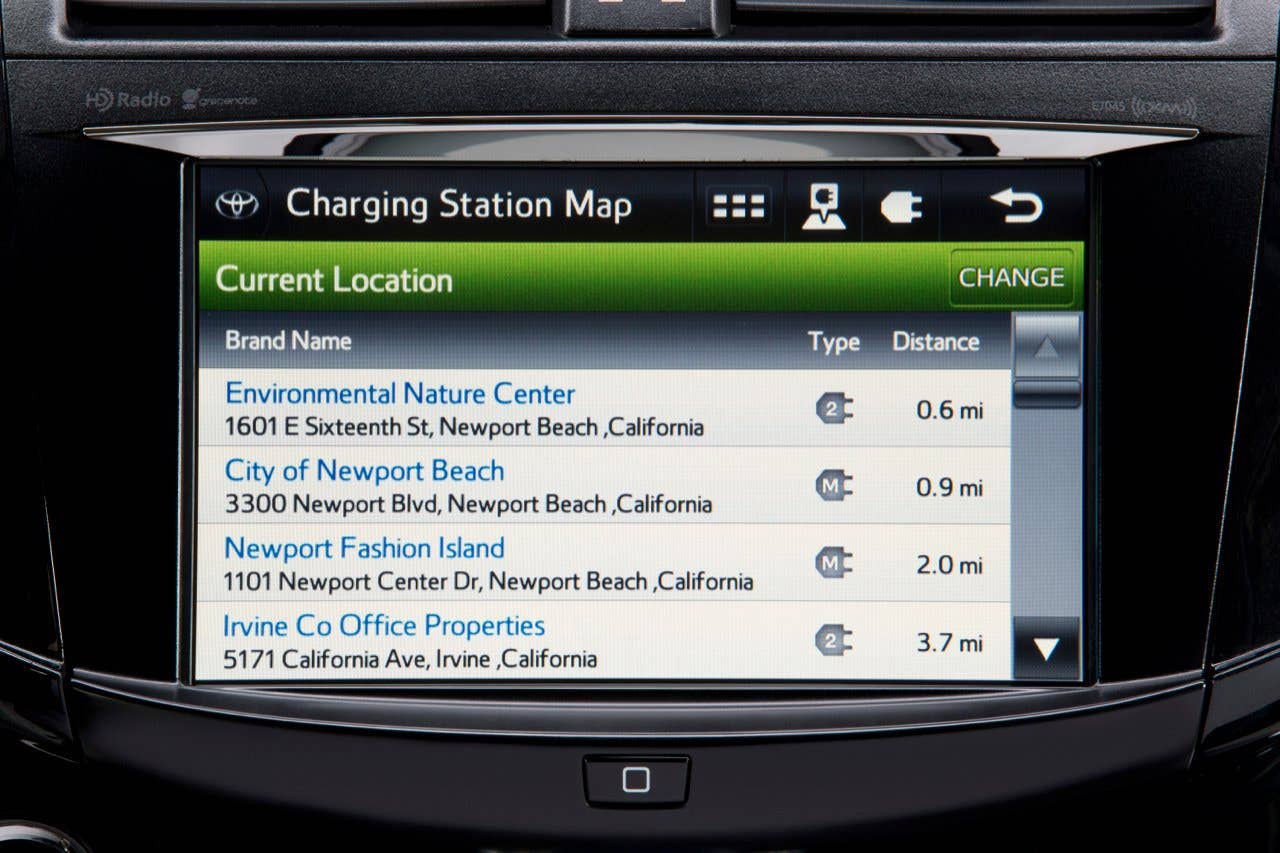 Toyota RAV4 EV infotainment screen
