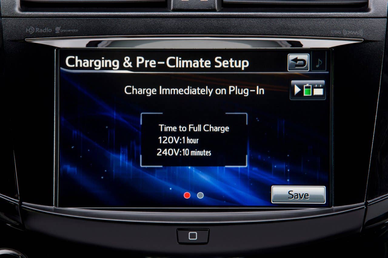 Toyota RAV4 EV infotainment screen