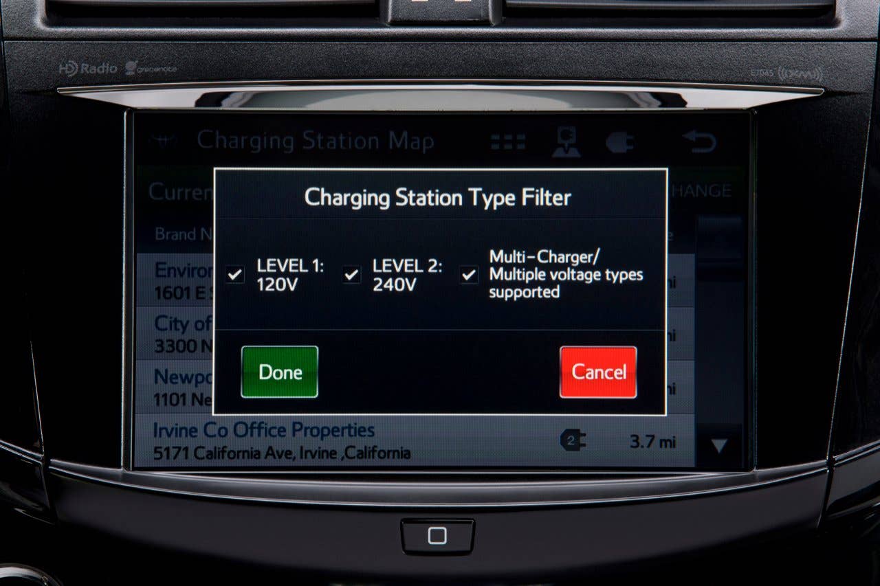 Toyota RAV4 EV infotainment screen