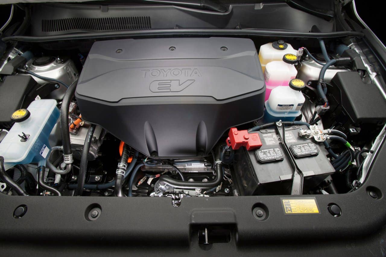 Toyota RAV4 EV underhood