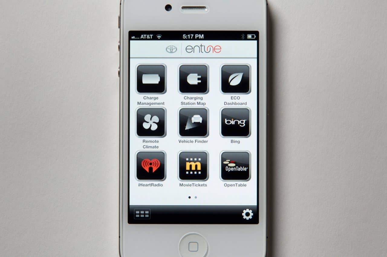 Toyota RAV4 EV app